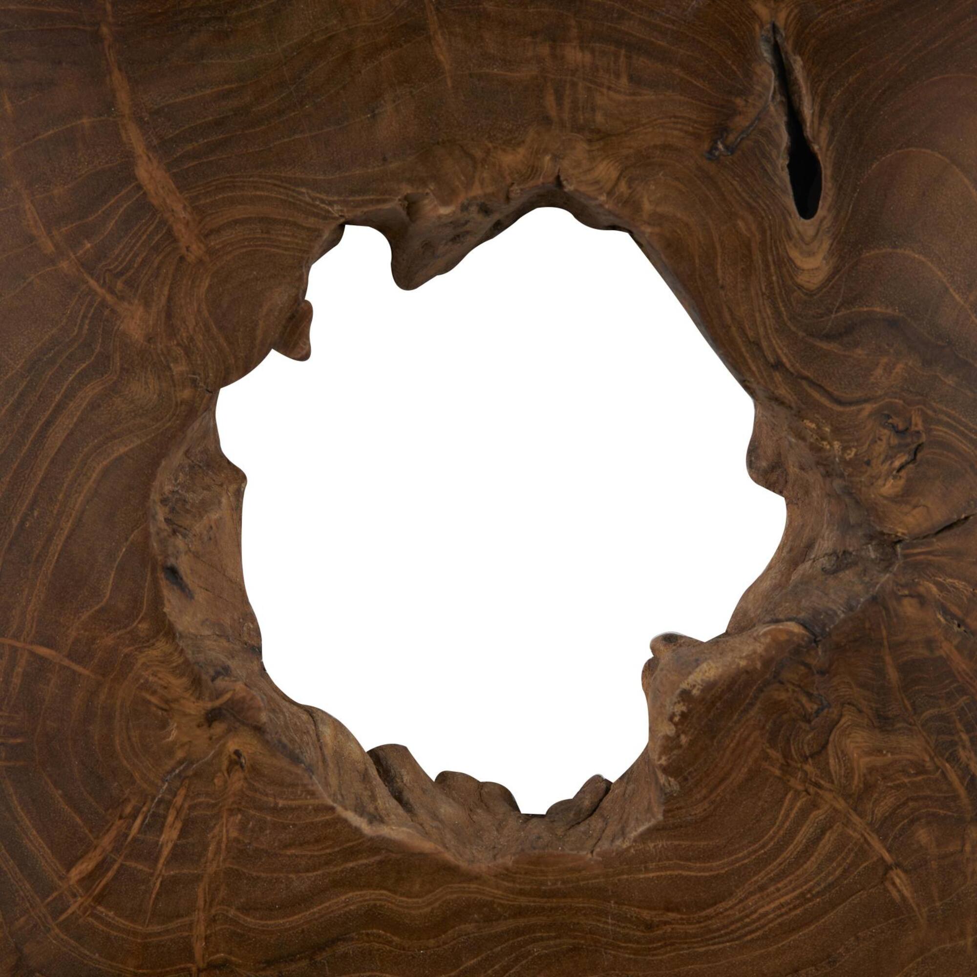 14" x 16" Brown Teak Wood Handmade Abstract Wall Décor Set